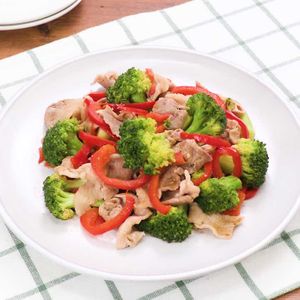 「豚肉とブロッコリーの塩炒め」のレシピ動画