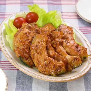 かぼちゃのマスタード肉巻き