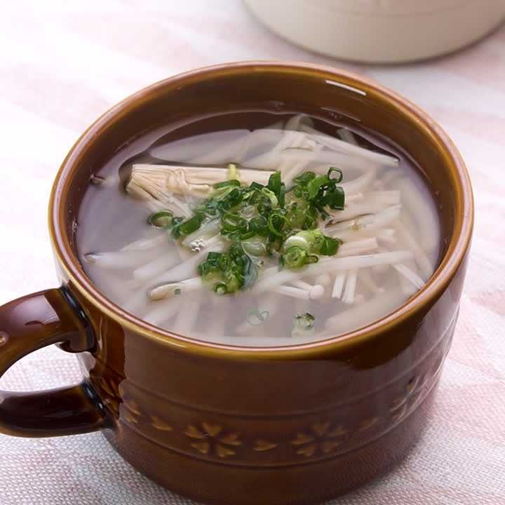 もやしとえのきの中華スープ