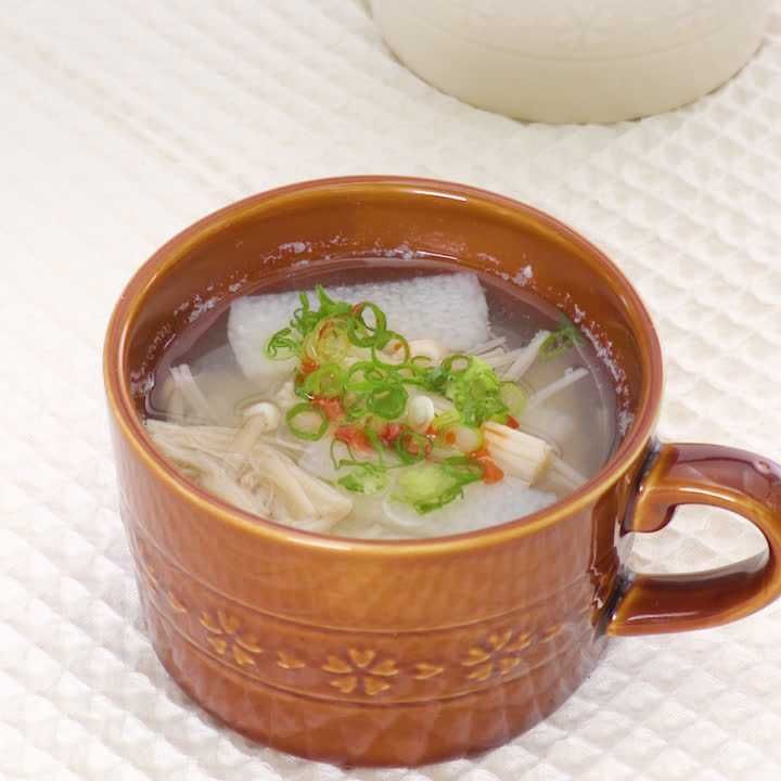 長芋とえのきの中華スープ