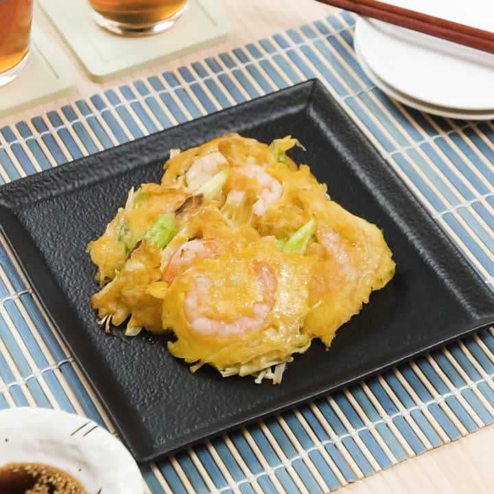アスパラとえのきのチヂミ
