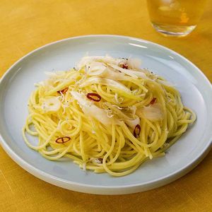 「じゃことねぎのペペロンチーノ」のレシピ動画