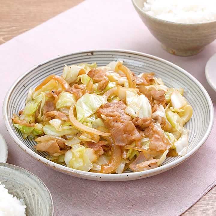 豚バラとキャベツの中華炒め