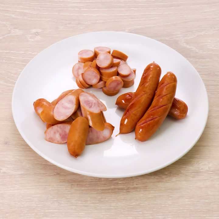 ソーセージの切り方