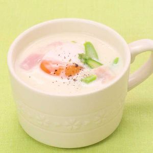 「アスパラのカルボナーラ風スープ」のレシピ動画