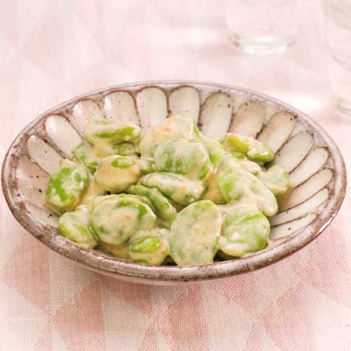 そら豆のみそマヨ和え