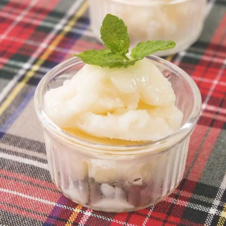 桃のさわやかシャーベット