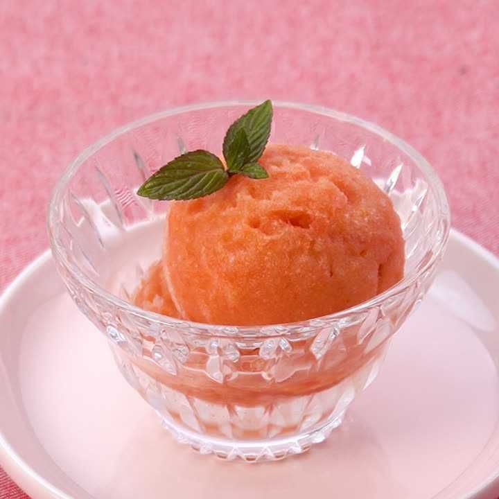 冷凍トマトのシャーベット