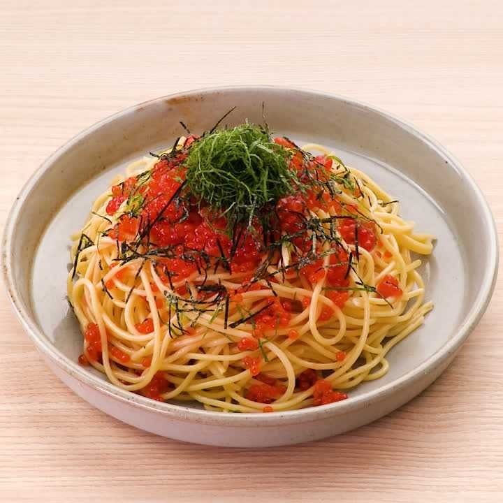 筋子の和風スパゲティ