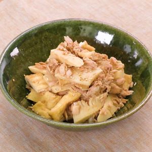油揚げとたけのこのツナあえ