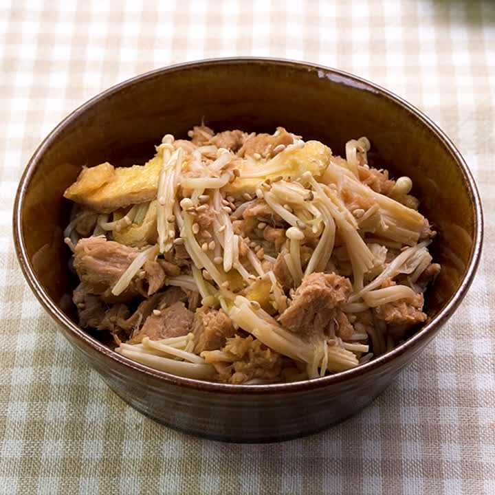 油揚げとえのきの旨味あえ