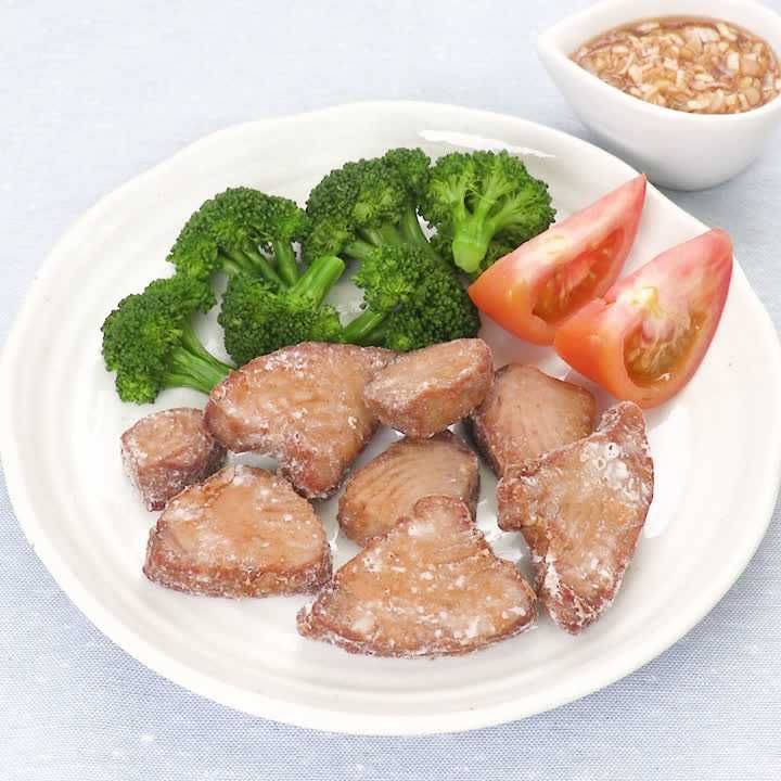 ねぎだれで食べる!カツオの竜田揚げ