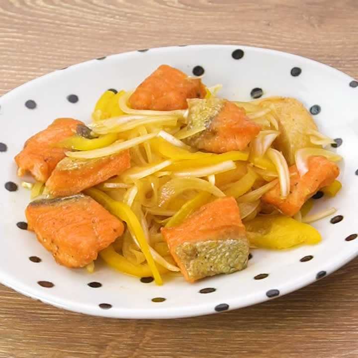 サケのカレー南蛮