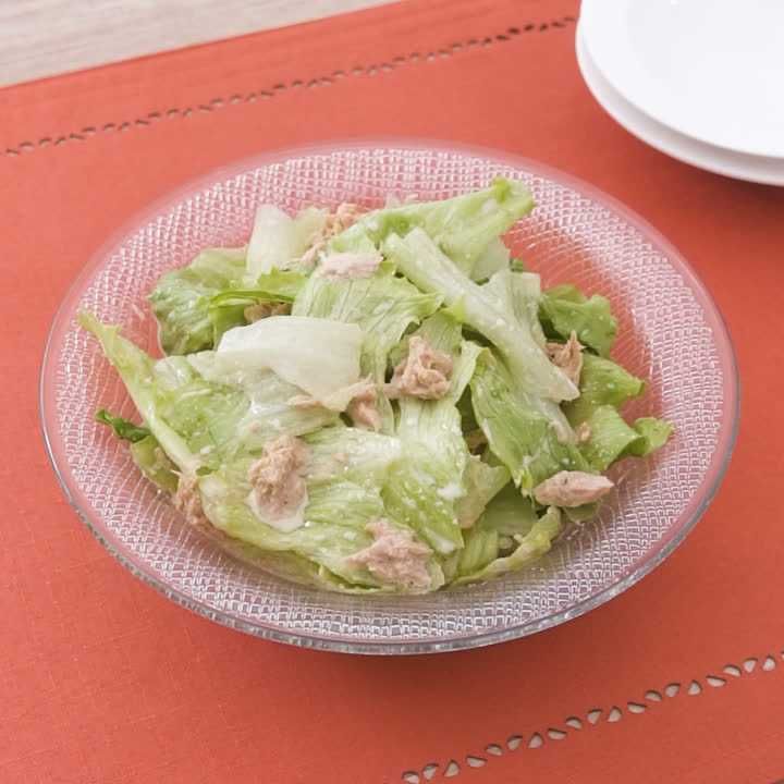 5分で作れる レタスのツナサラダのレシピ動画 作り方 Delish Kitchen