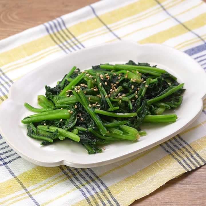 ほうれん草のみそバター炒め