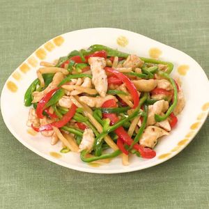 「鶏ささみの青椒肉絲風」のレシピ動画