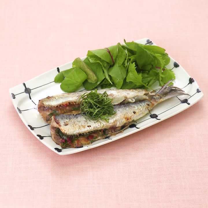 イワシの梅しそ焼き