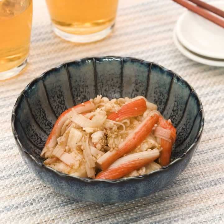 長芋とかにかまぼこの中華ドレあえ