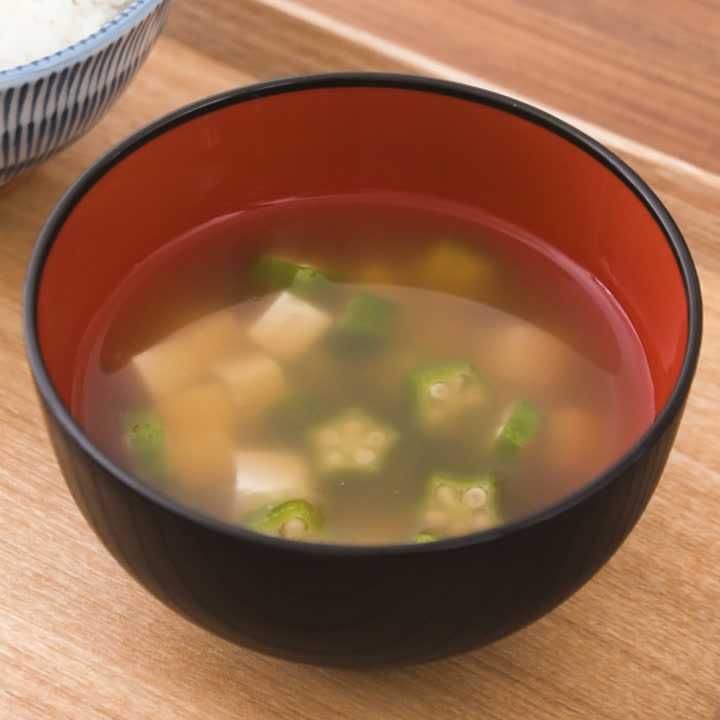 オクラと豆腐のすまし汁