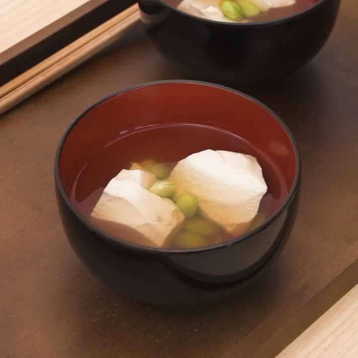 豆腐と枝豆のすまし汁