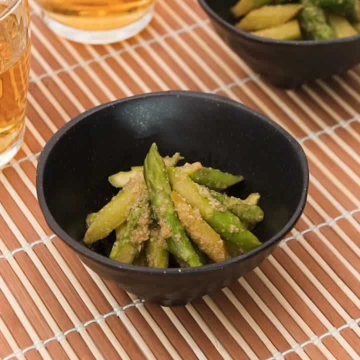 アスパラのごまポン酢あえ