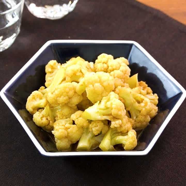 カリフラワーのごまポン酢あえ