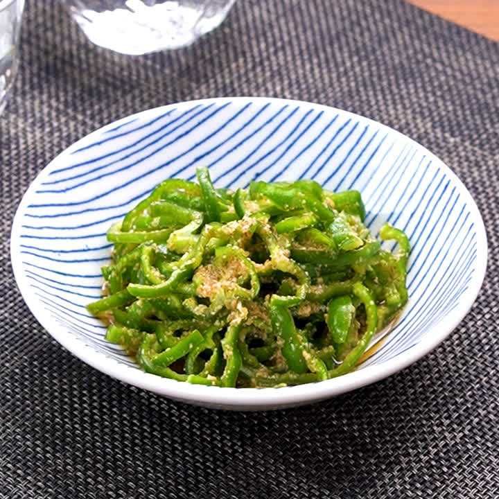 ピーマンのごまポン酢あえ