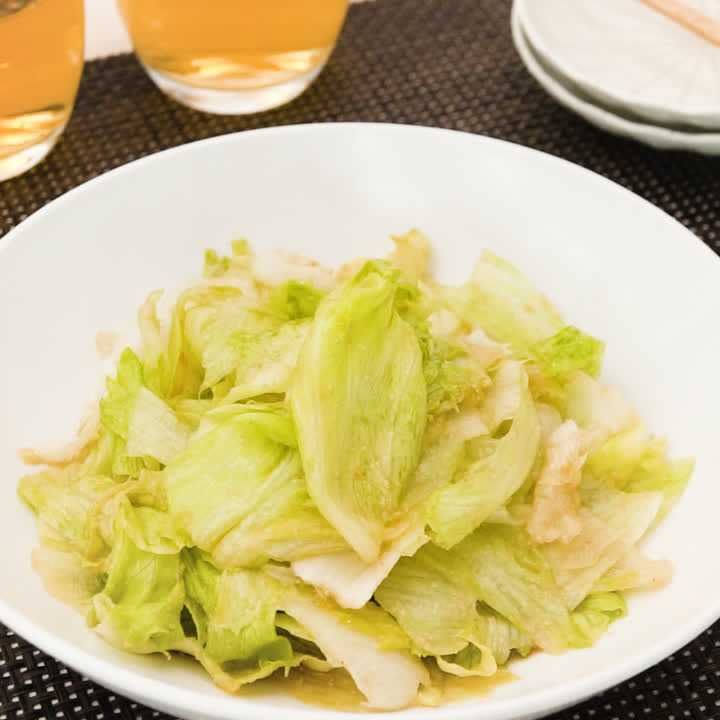 レタスのごまポン酢あえ