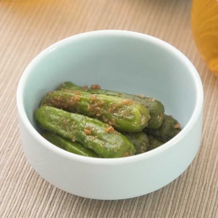 ししとうのごまポン酢炒め