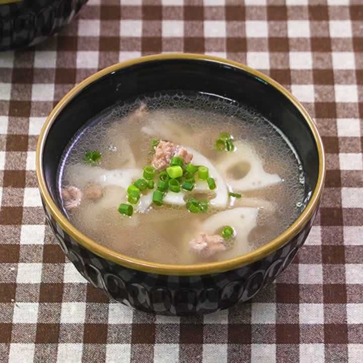 れんこんとひき肉のスープ