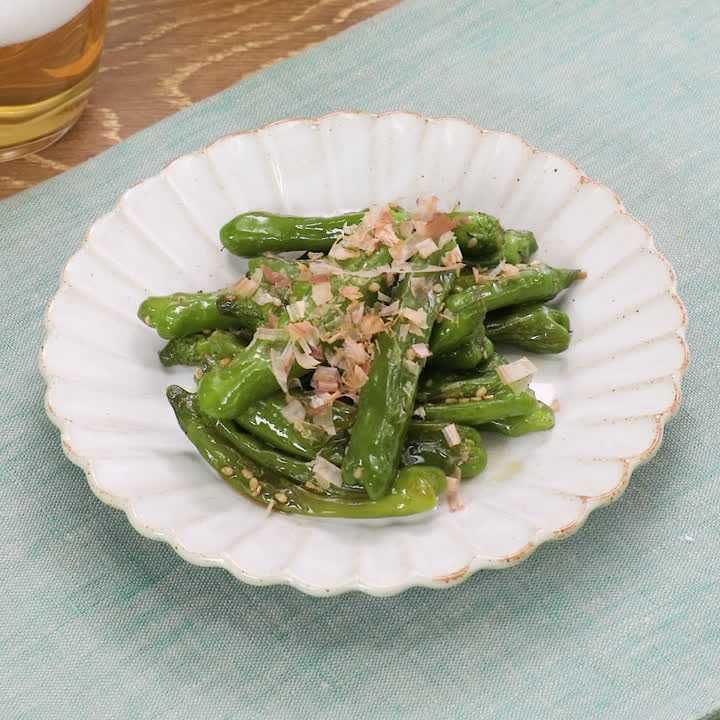 ししとうのめんつゆ炒め