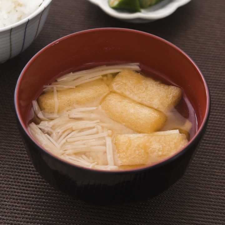 えのきと油揚げの味噌汁
