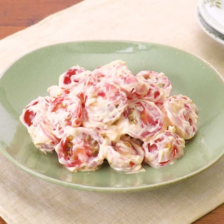 ミニトマトのクリームチーズ和え