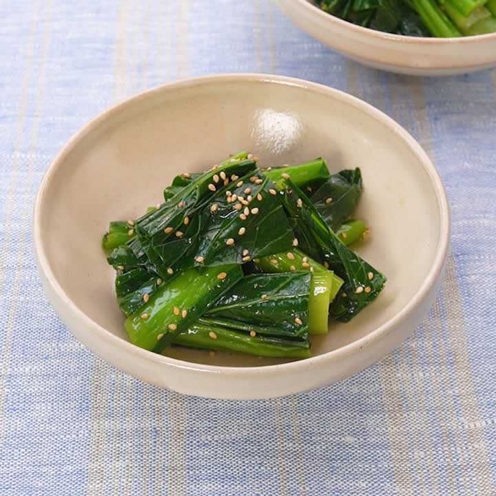 小松菜のめんつゆごま和え
