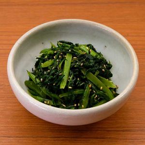 「春菊のめんつゆナムル」のレシピ動画