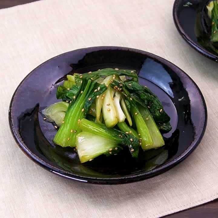 チンゲン菜のめんつゆナムル