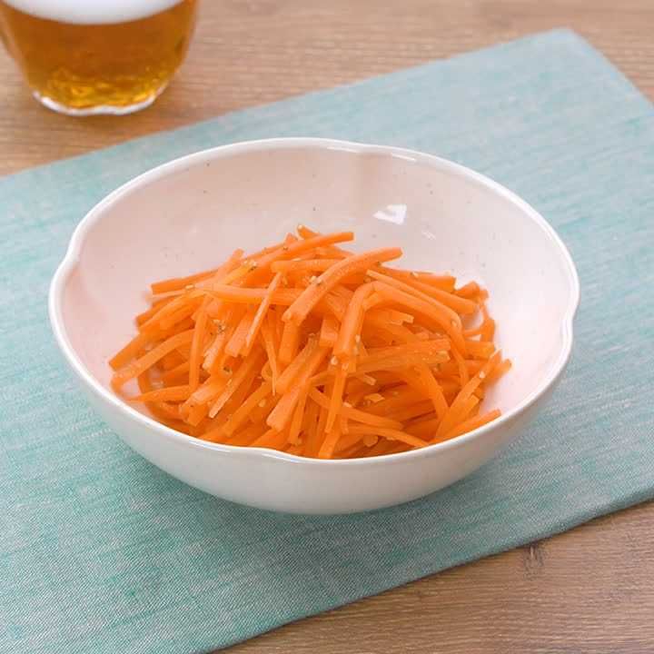 にんじんのめんつゆごまナムル