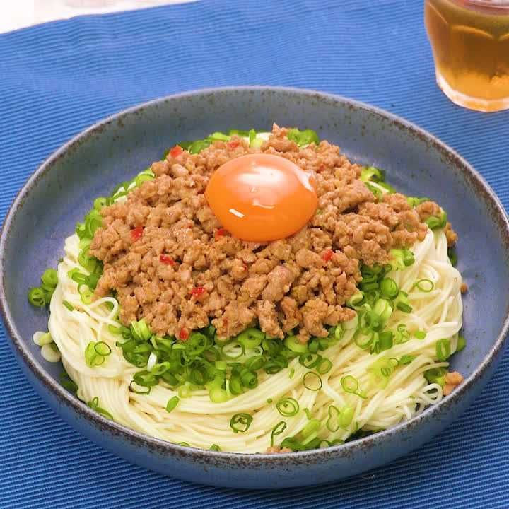 【豚ひき肉×そうめん】人気レシピ20選！色々な味付けをご紹介♪