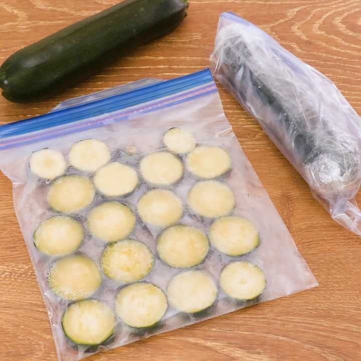ズッキーニの冷凍方法
