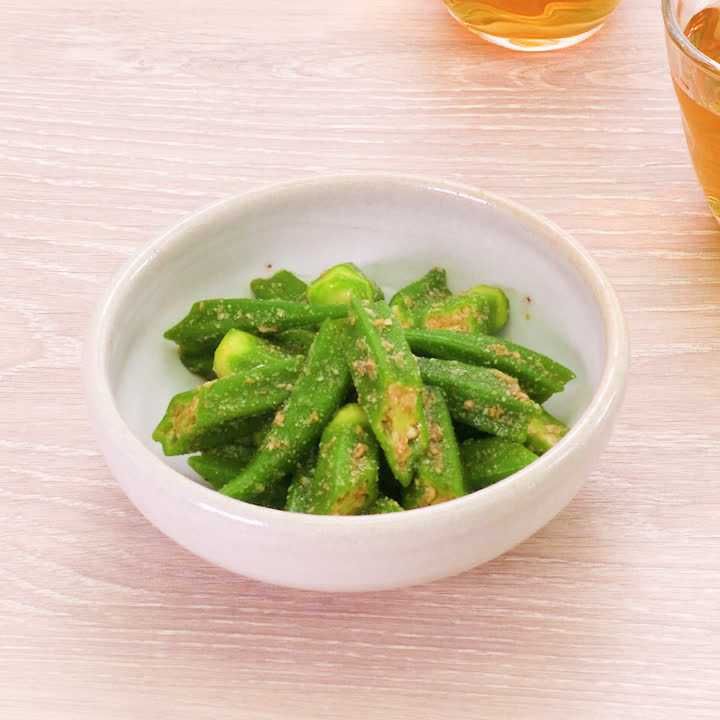 オクラのごまポン酢あえ