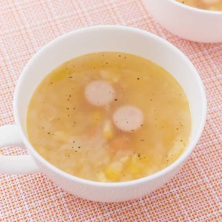 とうもろこしのコンソメスープ