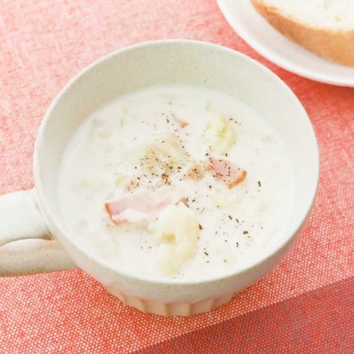 カリフラワーと玉ねぎのクリームスープ