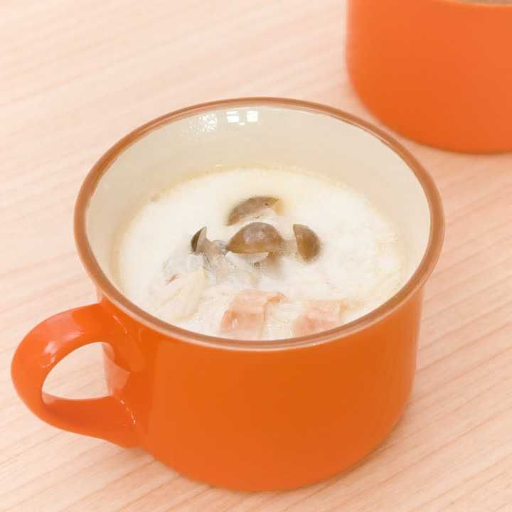 切り干し大根としめじのミルクスープ