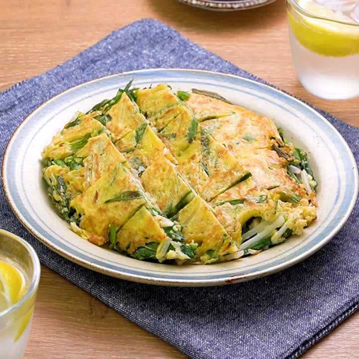 しらすともやしのチヂミ