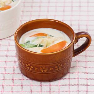 「チンゲン菜と油揚げの豆乳生姜スープ」のレシピ動画