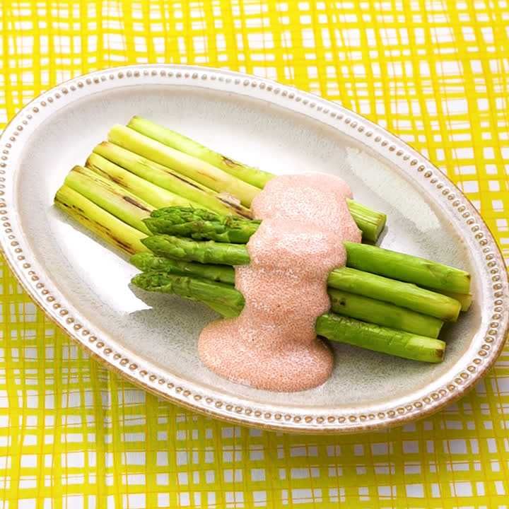 アスパラの明太マヨがけ