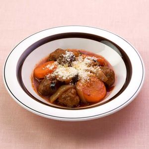 ミートボールとなすのトマト煮
