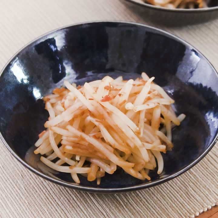 もやしの梅おかかあえ