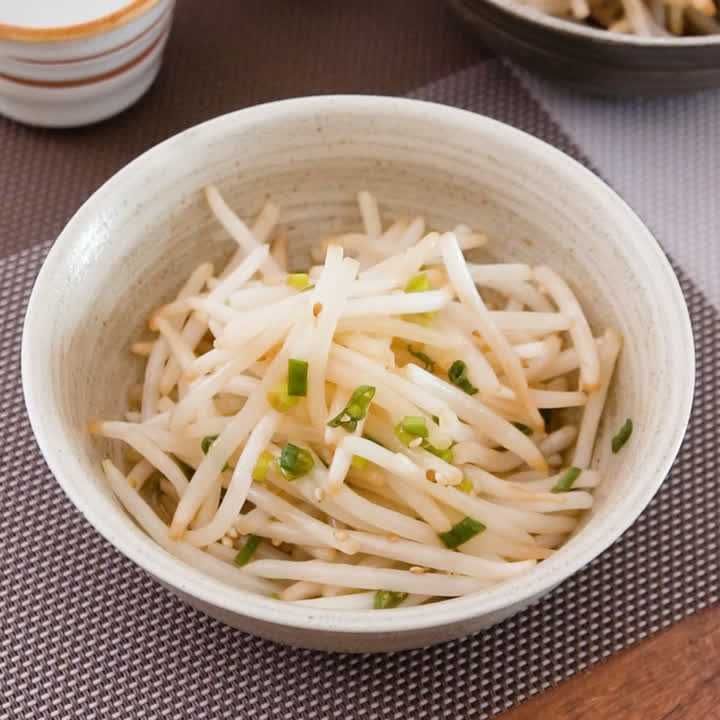 もやしのねぎポン酢あえ