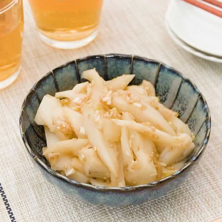 れんこんのねぎポン酢あえ